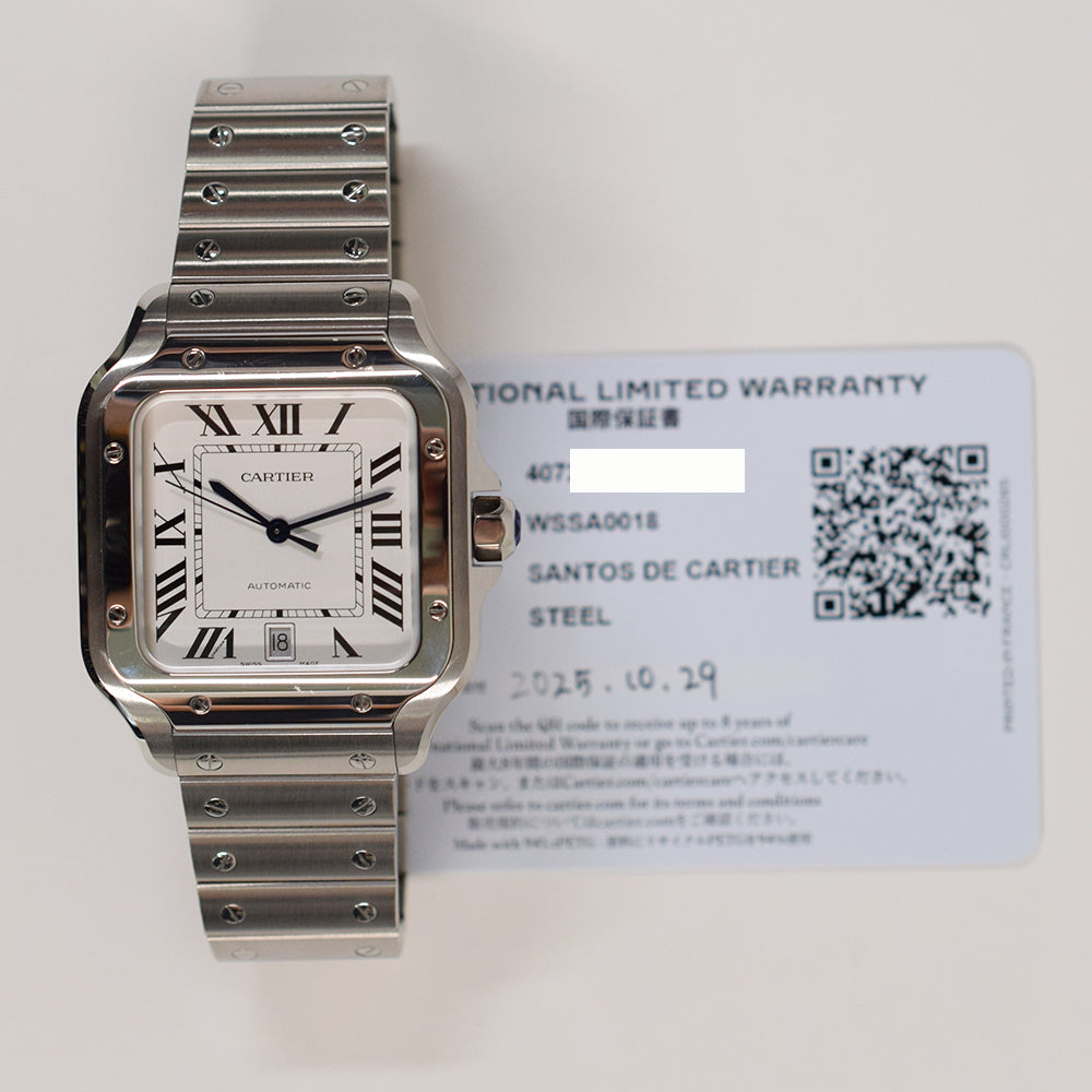 Santos de Cartier Steel Self-winding - 47.5mm x 39.8mm  WSSA0018
