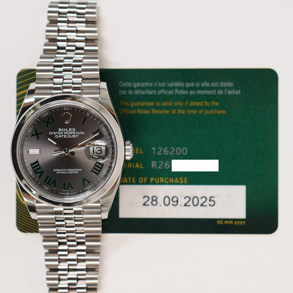 Datejust 36mm Domed Bezel Steel 126200