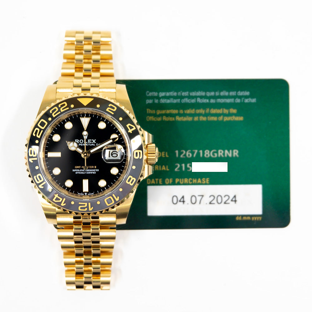 GMT-Master II Yellow Gold 126718GRNR