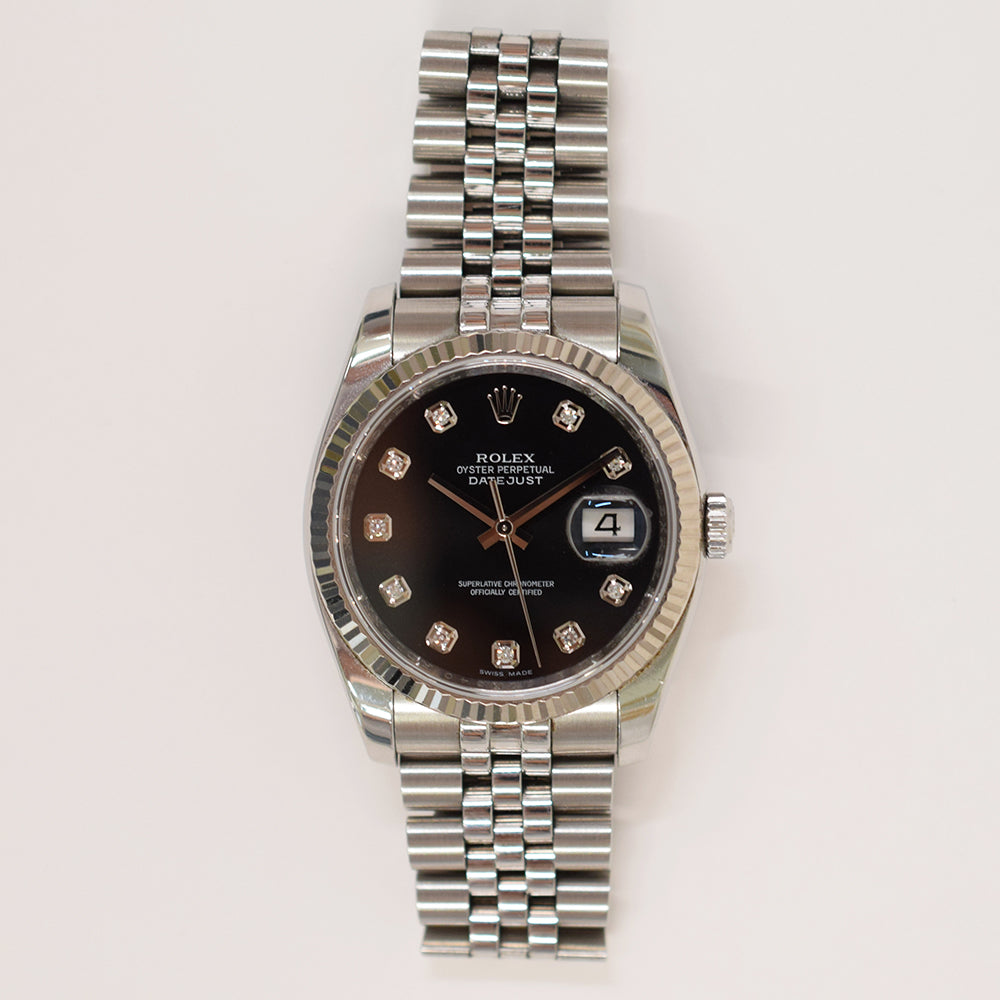 Datejust 36mm Steel and White Gold 116234G