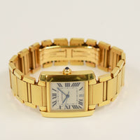 Tank Française Medium 32mm x 27mm Yellow Gold Quartz W50001R2