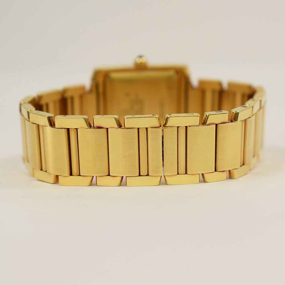 Tank Française Medium 32mm x 27mm Yellow Gold Quartz W50001R2