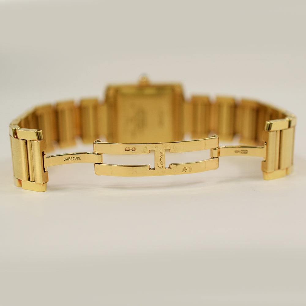 Tank Française Medium 32mm x 27mm Yellow Gold Quartz W50001R2