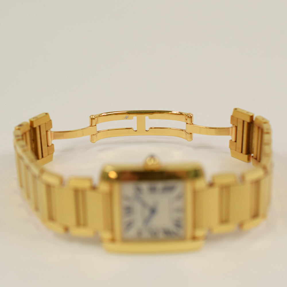 Tank Française Medium 32mm x 27mm Yellow Gold Quartz W50001R2
