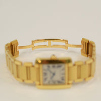 Tank Française Medium 32mm x 27mm Yellow Gold Quartz W50001R2