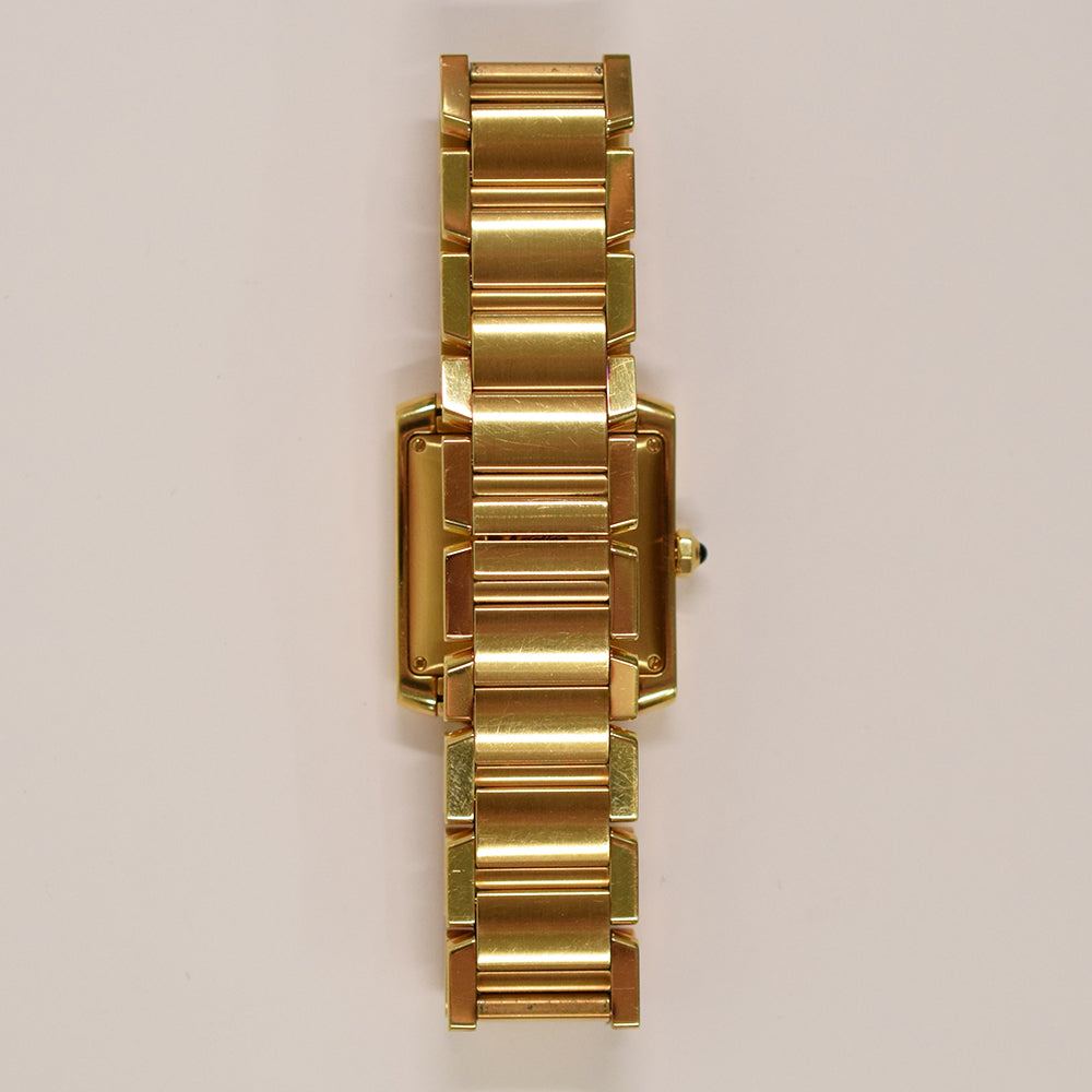 Tank Française Medium 32mm x 27mm Yellow Gold Quartz W50001R2