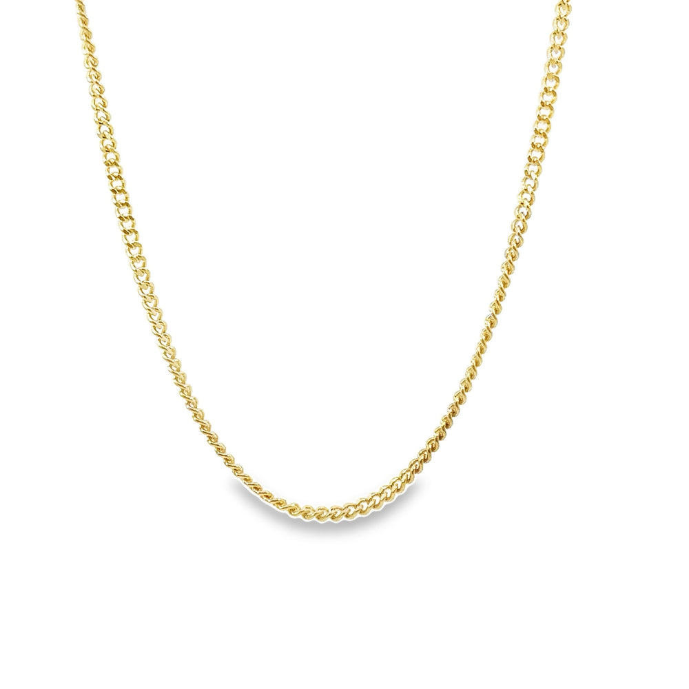 -E- 18kt yg Small Cuban Link C