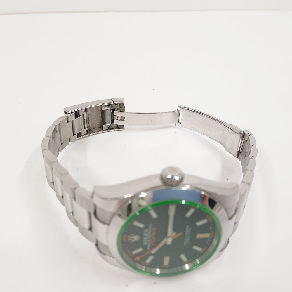 Milgauss Green Crystal 116400GV