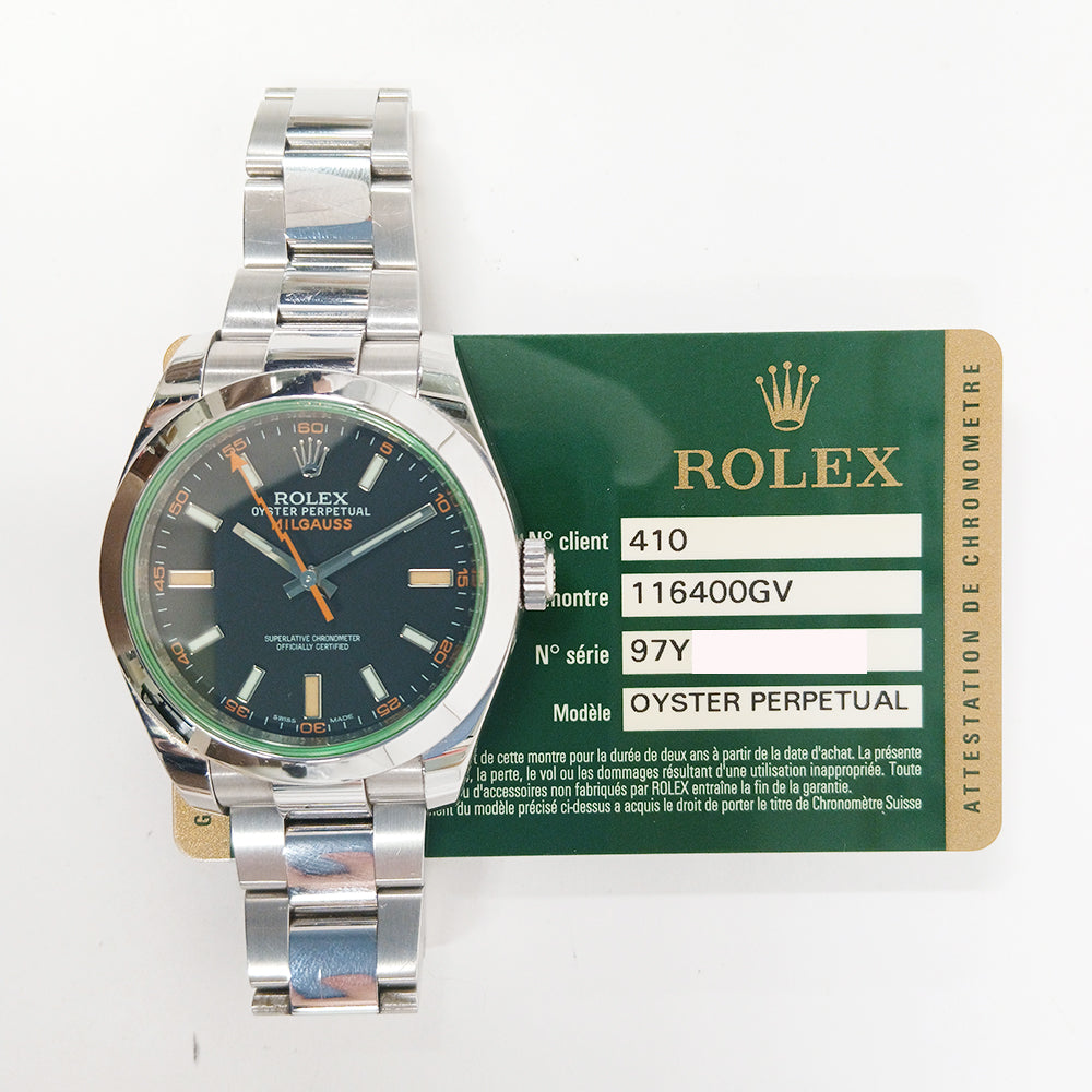 Milgauss Green Crystal 116400GV