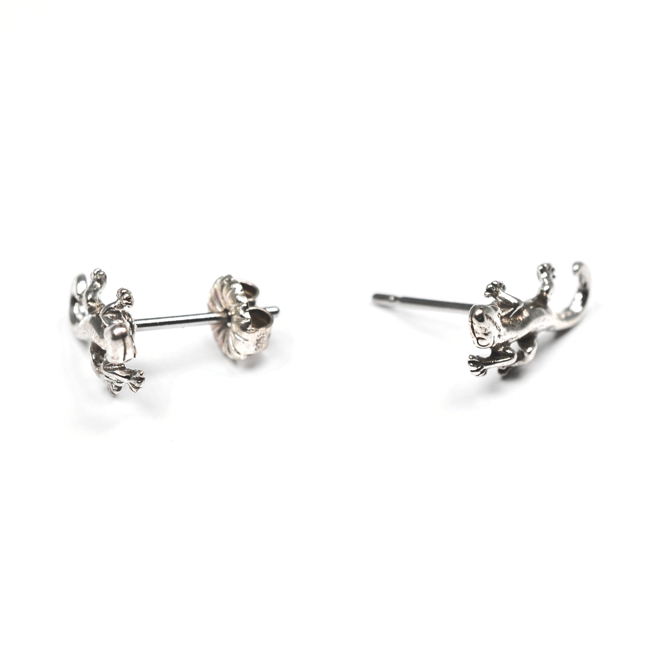 Sterling gecko studs 0.65dwt