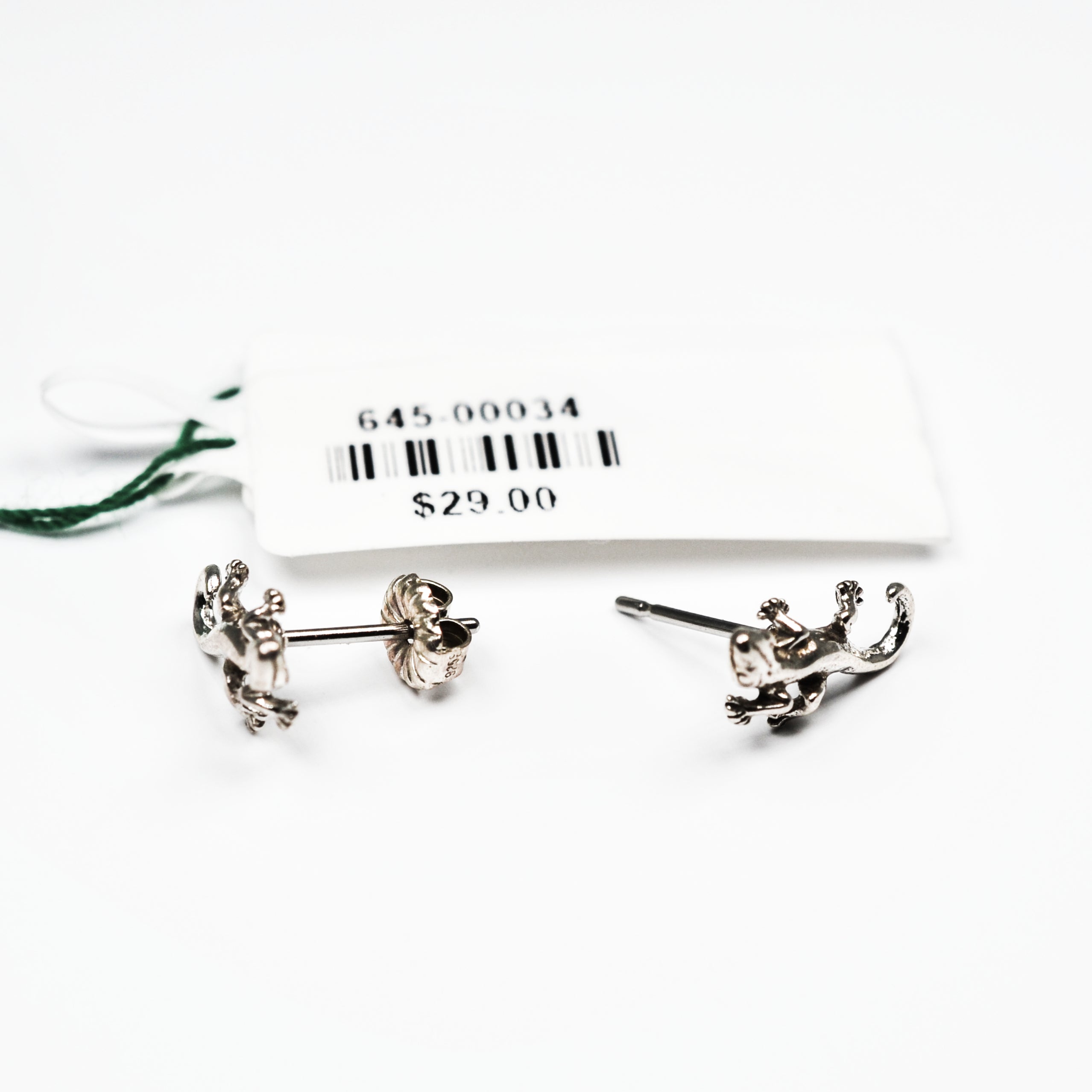 Sterling gecko studs 0.65dwt