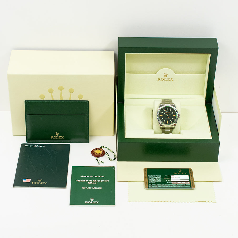 Milgauss Green Crystal 116400GV