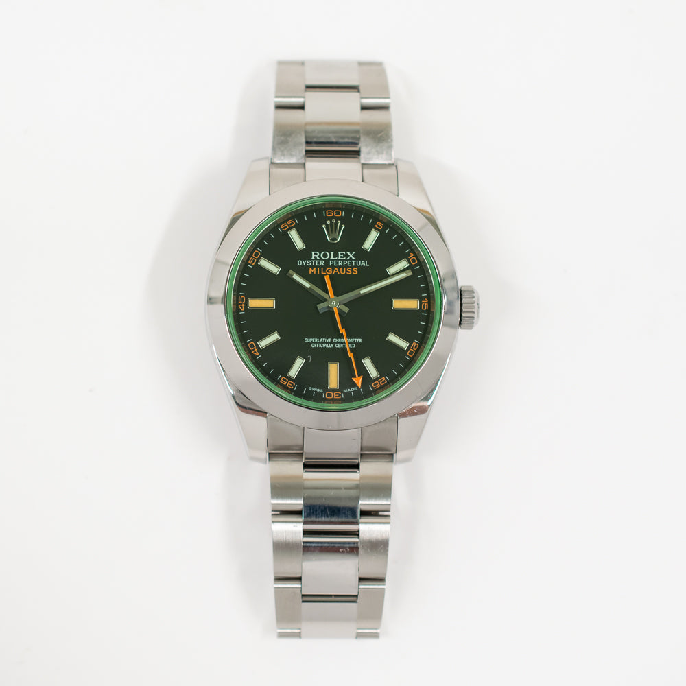 Milgauss Green Crystal 116400GV