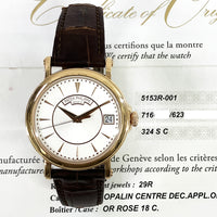 Calatrava Officer's 38mm Rose Gold Self Winding 5153R-001