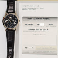 Lange 1 38.5 mm White gold  Manual Winding 310.026