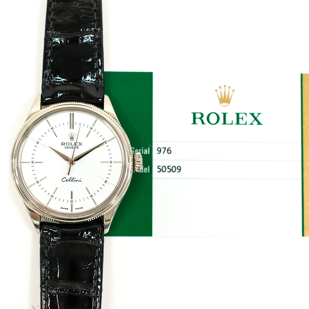 Cellini Time 39mm White Gold 50509