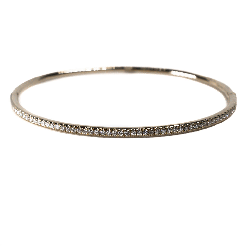 18kt Rose Gold Diamond Fashion Bangle Bracelet