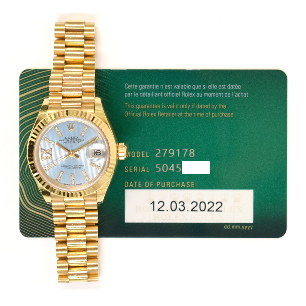 Datejust 28mm Yellow Gold 279178