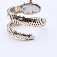 Serpenti Tubogas 20mm x 30mm Diamond Bezel Steel and Rose Gold Quartz SP27SPG