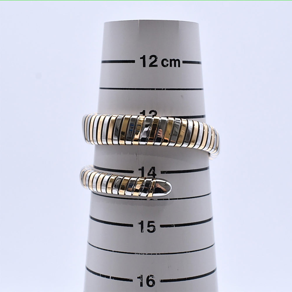 Serpenti Tubogas 20mm x 30mm Diamond Bezel Steel and Rose Gold Quartz SP27SPG