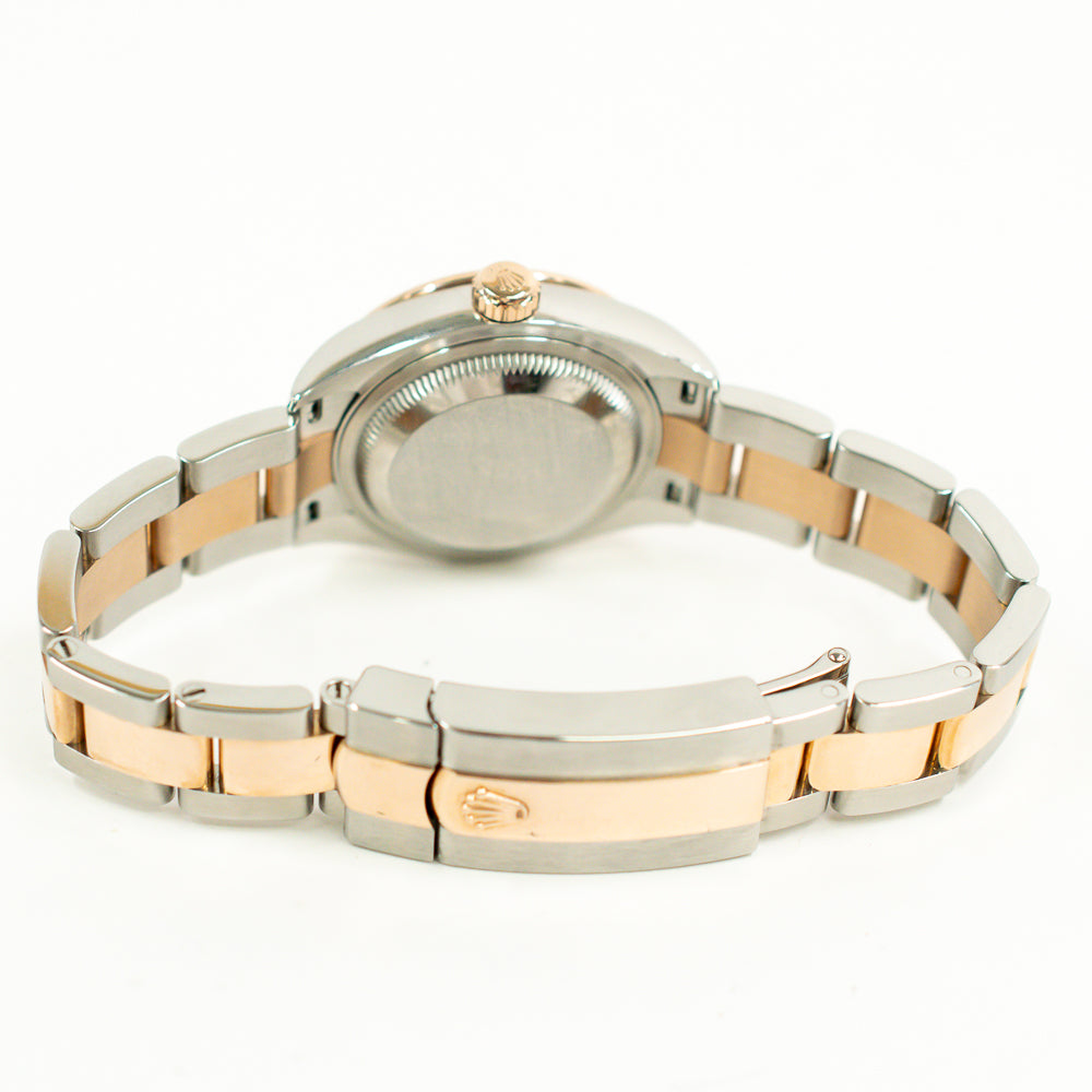 Datejust 28mm Diamond Bezel Steel and Rose Gold 279381RBR