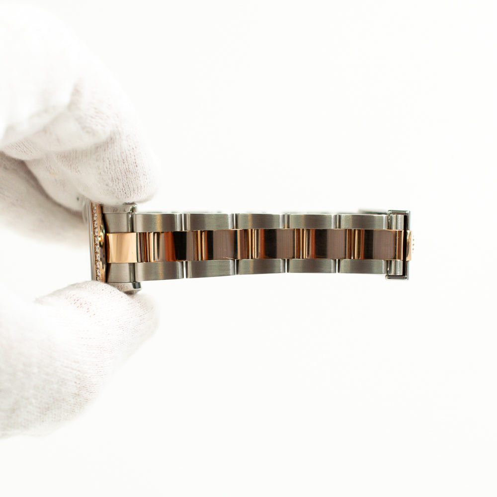 Datejust 28mm Diamond Bezel Steel and Rose Gold 279381RBR