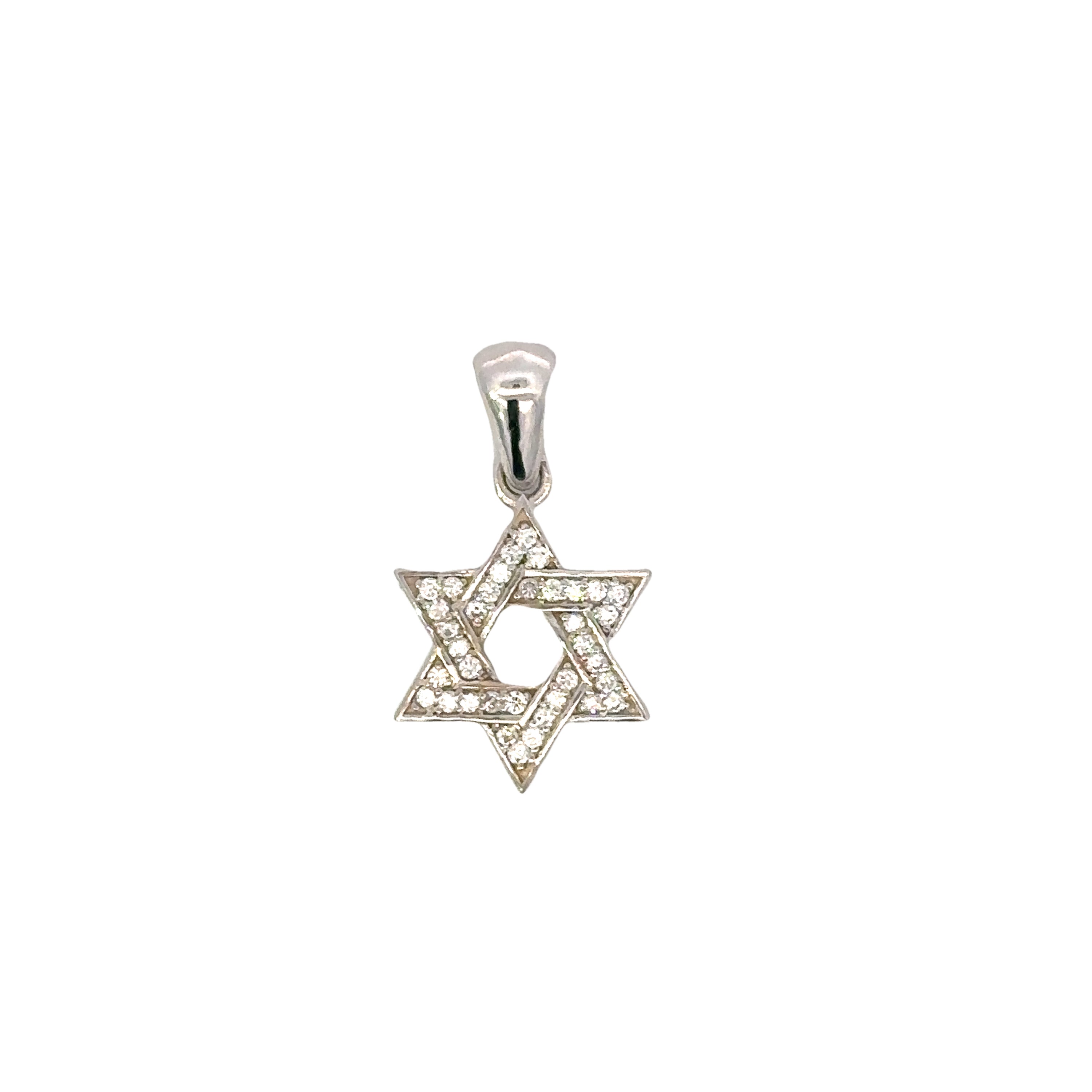 18kt wg Diamond Star of David