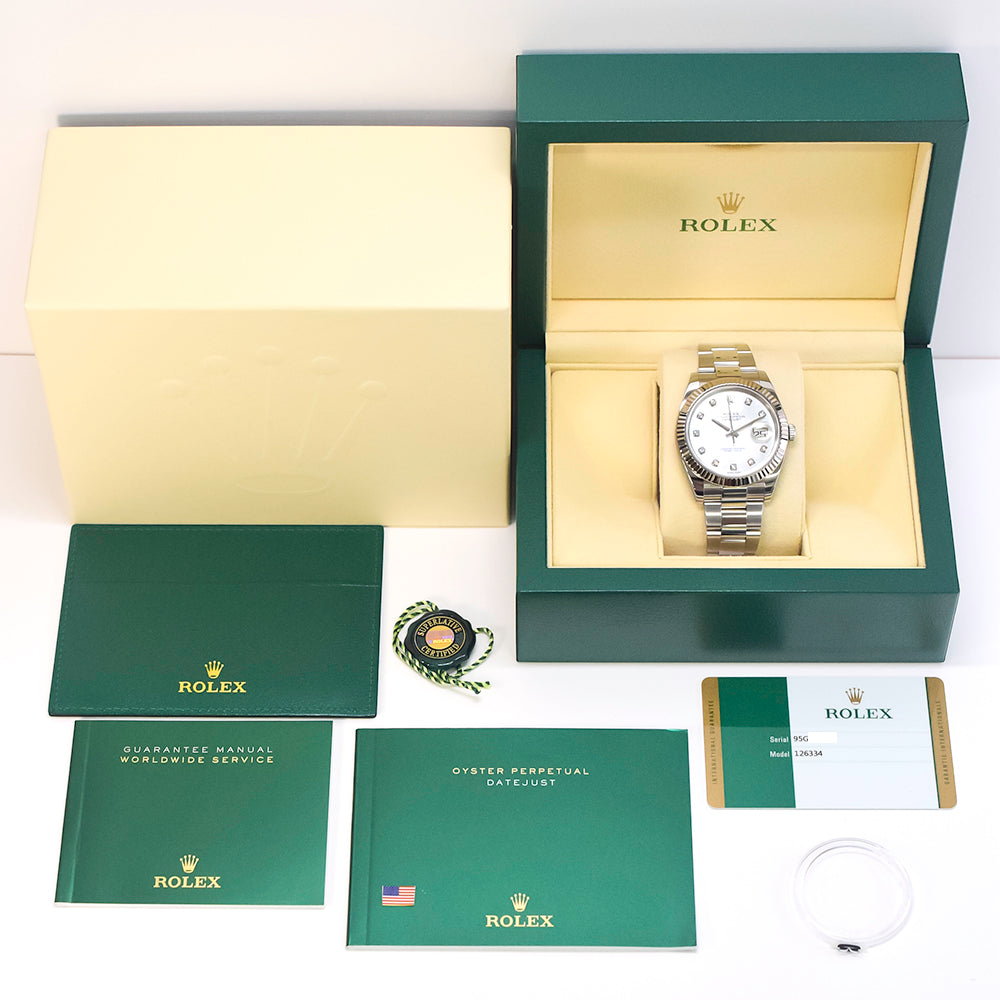 Datejust 41mm Steel and White Gold 126334