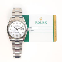 Datejust 41mm Steel and White Gold 126334