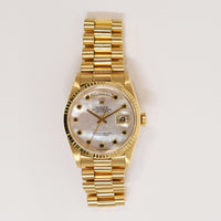 Day-Date President 36mm Yellow Gold Fluted Bezel 18238NGS