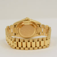 Day-Date President 36mm Yellow Gold Fluted Bezel 18238NGS