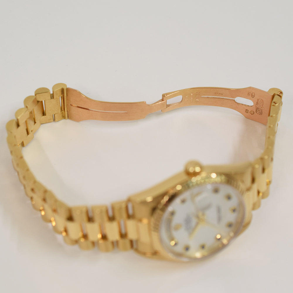 Day-Date President 36mm Yellow Gold Fluted Bezel 18238NGS