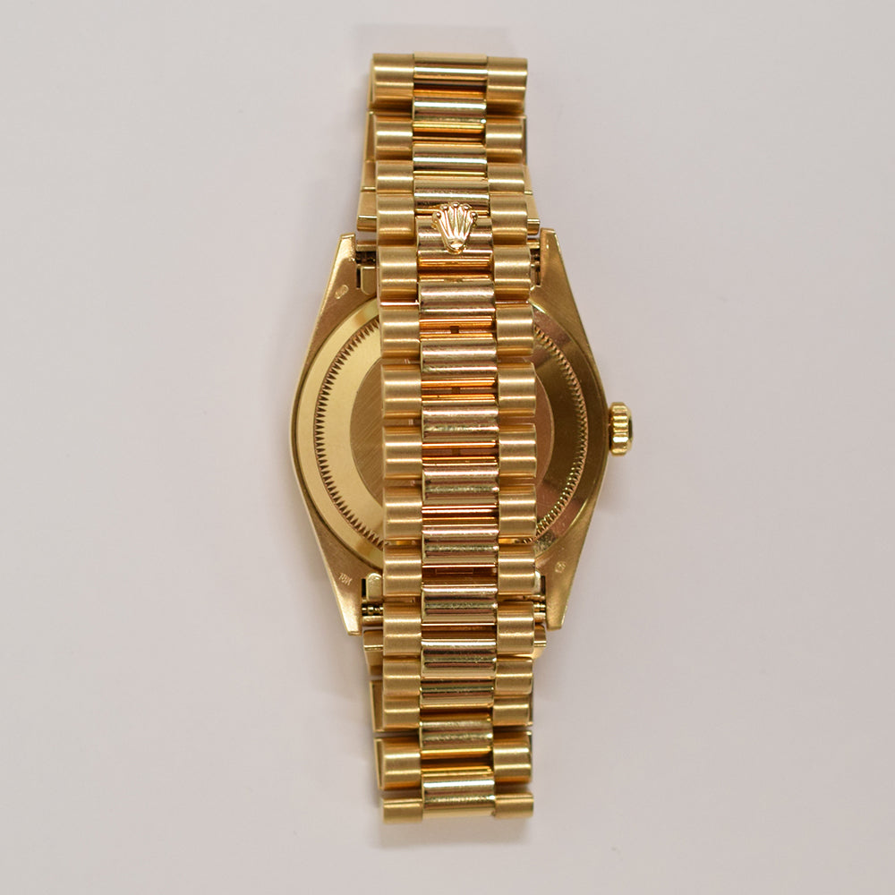 Day-Date President 36mm Yellow Gold Fluted Bezel 18238NGS