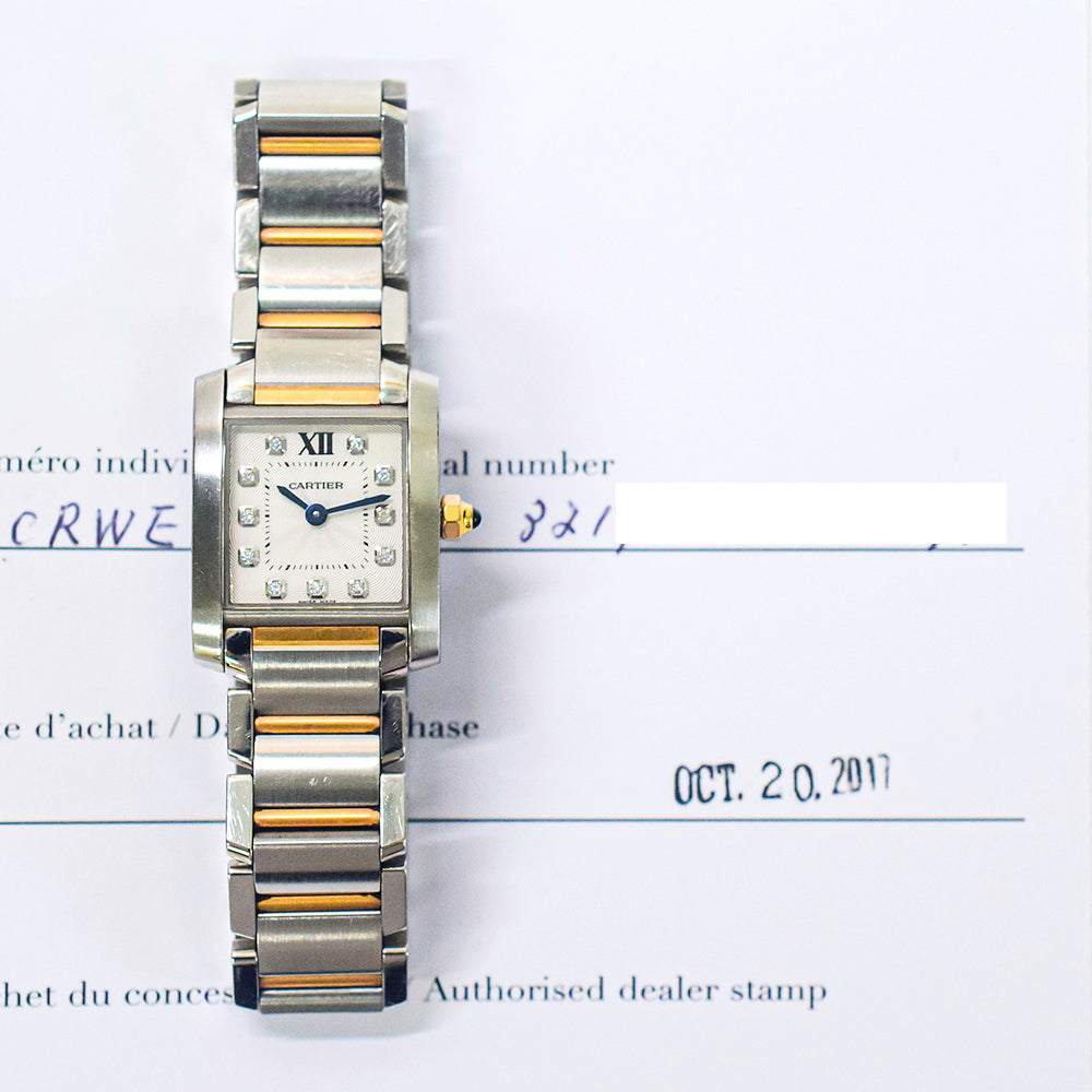 Tank Française Quartz Stainless Steel - 25mm x 20mm WE110004