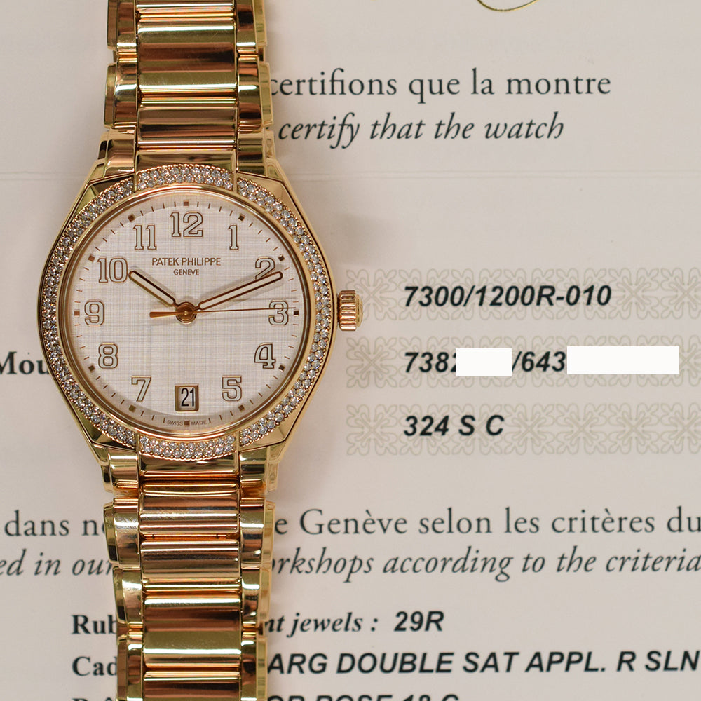 Twenty~4 Automatic 36mm Diamond Bezel Rose Gold 7300/1200R