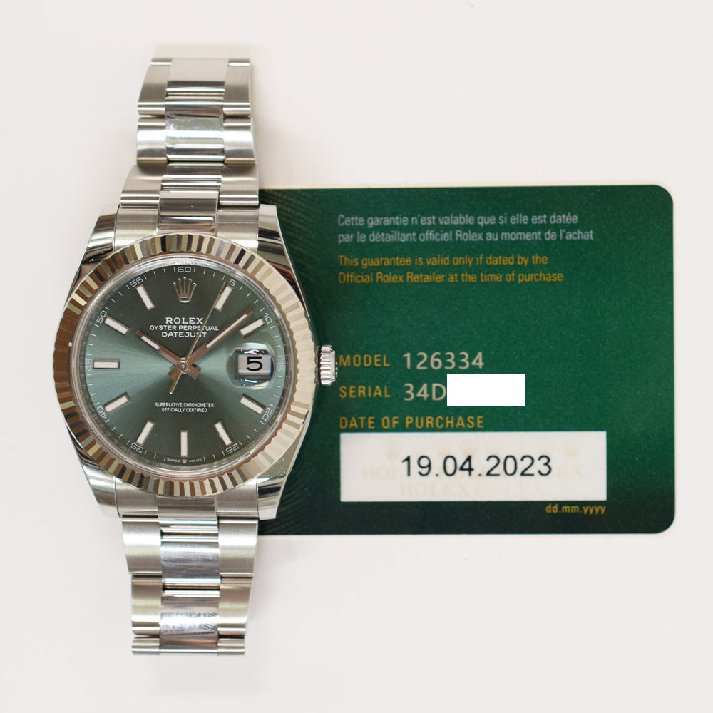 Datejust 41mm Steel and White Gold 126334