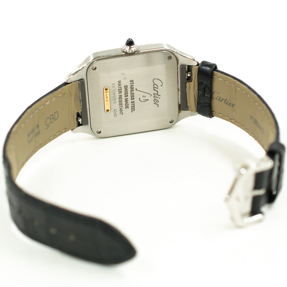 Santos-Dumont Large Quartz - Steel and Rose Gold - 43.5mm x 31.4mm  W2SA0011