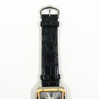 Santos-Dumont Large Quartz - Steel and Rose Gold - 43.5mm x 31.4mm  W2SA0011