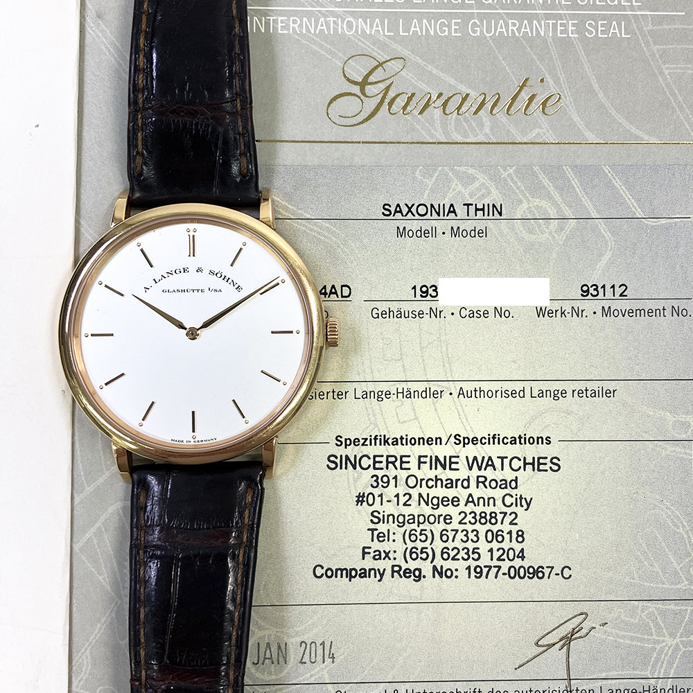Saxonia Thin 40mm Rose Gold 211.032