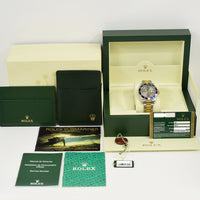 Submariner Date 40mm Blue Bezel "Serti Dial" Steel and Yellow Gold 16613SG
