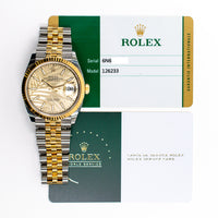 Datejust 36mm Steel and Yellow Gold 126233
