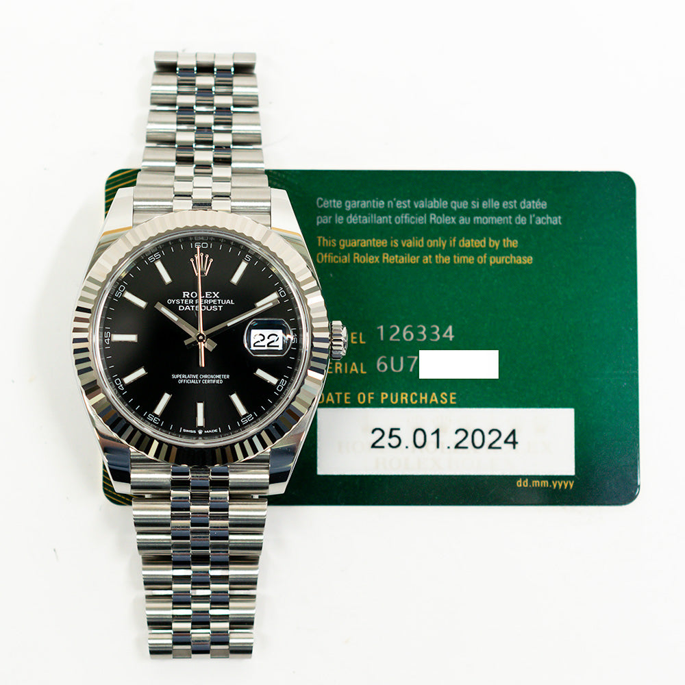 Datejust 41mm Steel and White Gold 126334