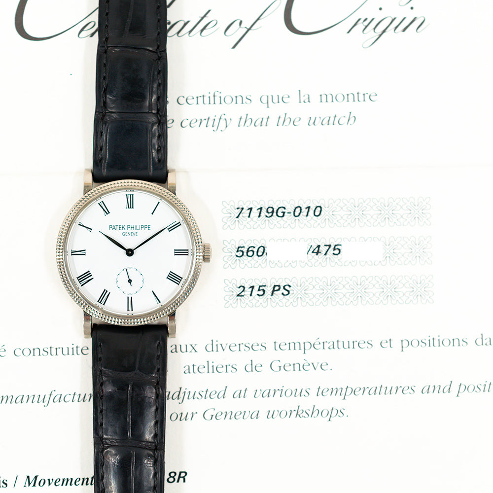 Calatrava 31mm White Gold 7119G-010