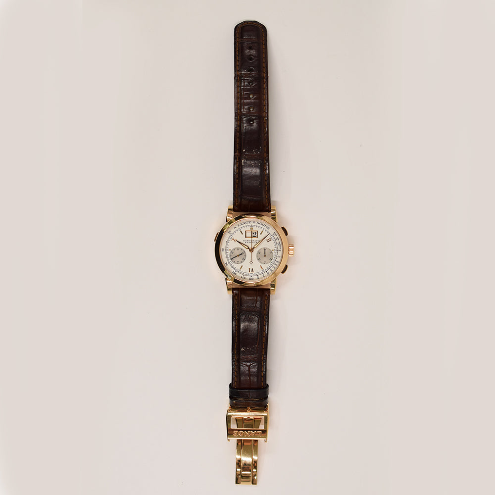 Saxonia Datograph 39mm Rose Gold Manual Winding 403.032