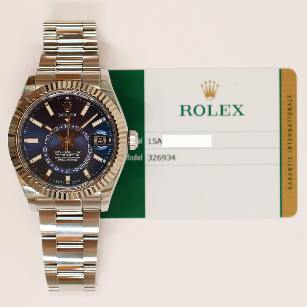 Sky-Dweller Steel and White Gold 326934