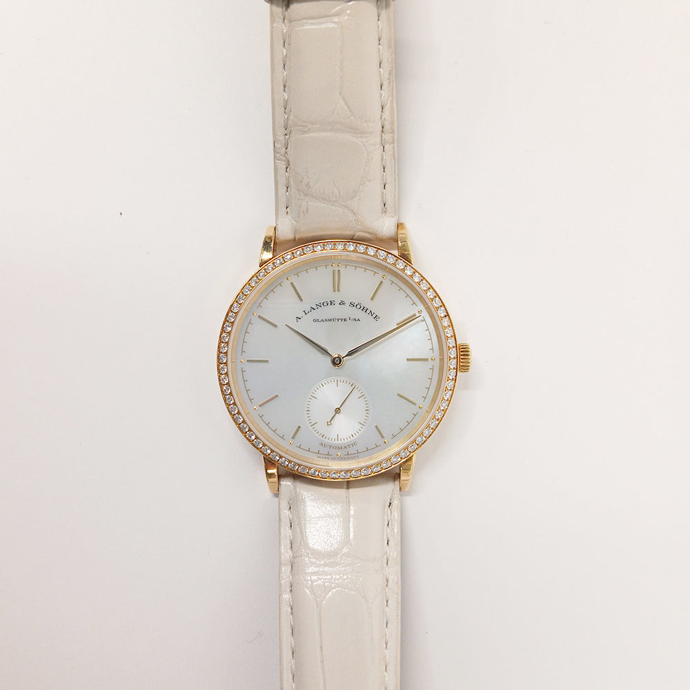 Saxonia Automatic 37mm Diamond Bezel  Yellow Gold 840.021
