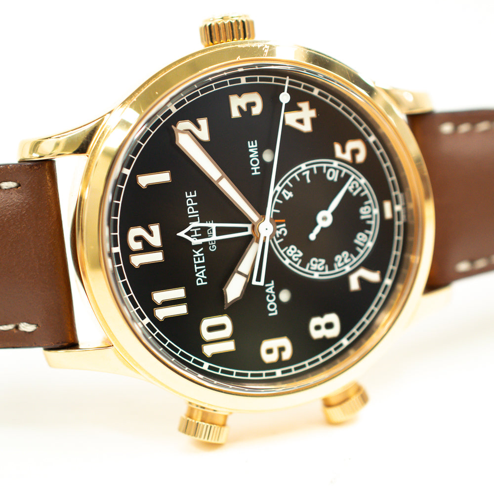 Calatrava Pilot Travel Time 42mm Rose Gold 5524R-001