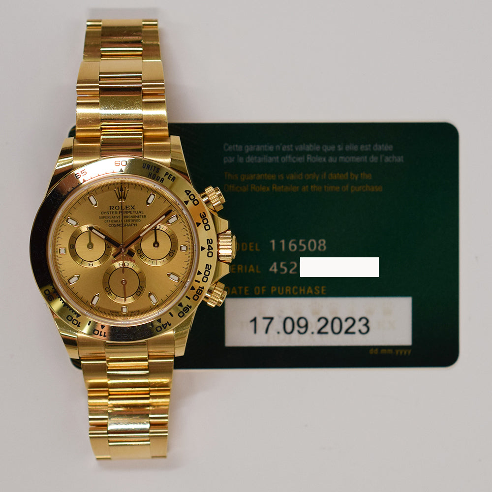 Daytona Yellow Gold 116508