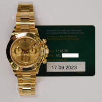 Daytona Yellow Gold 116508