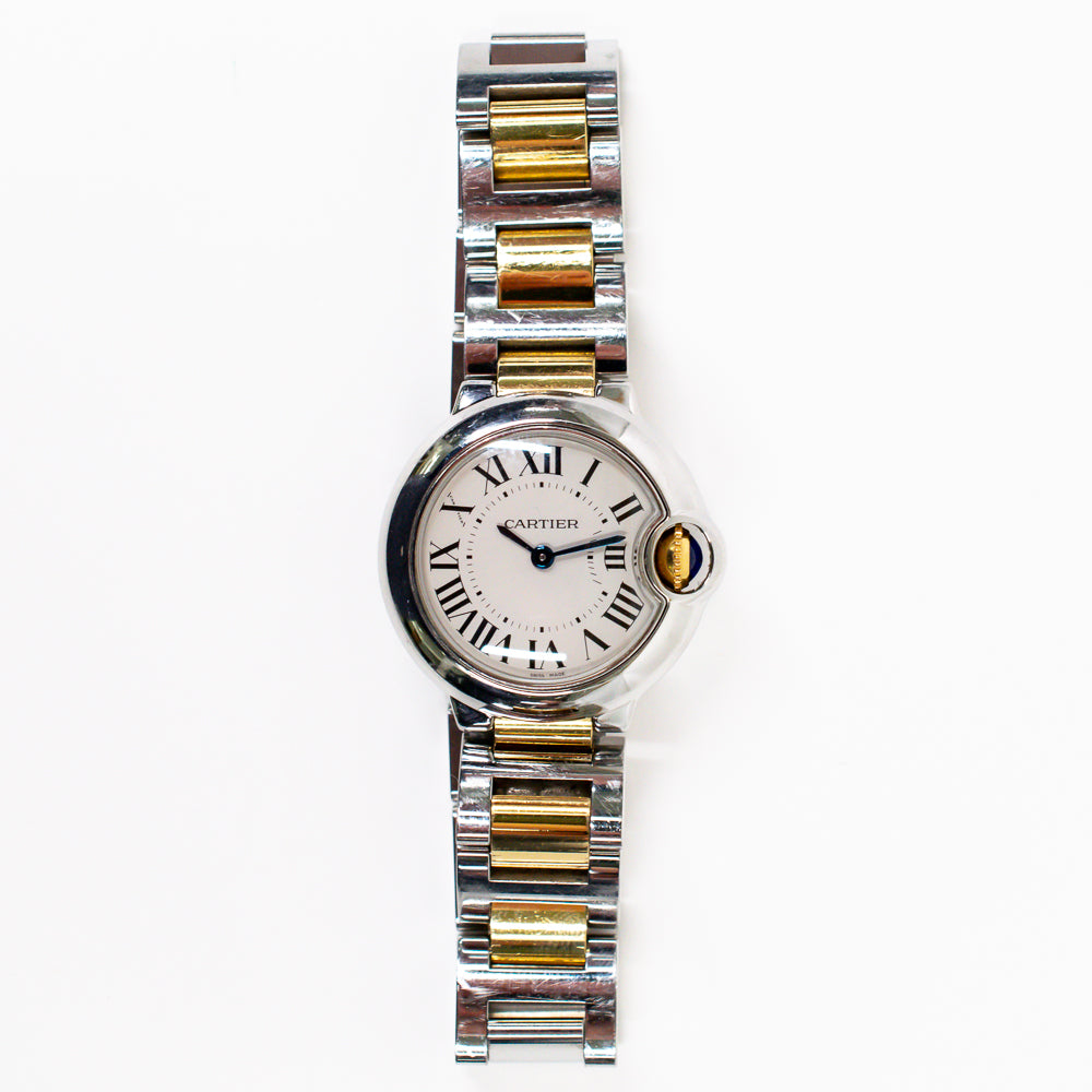 Ballon Bleu de Cartier 28mm Steel and Yellow Gold W2BB0010